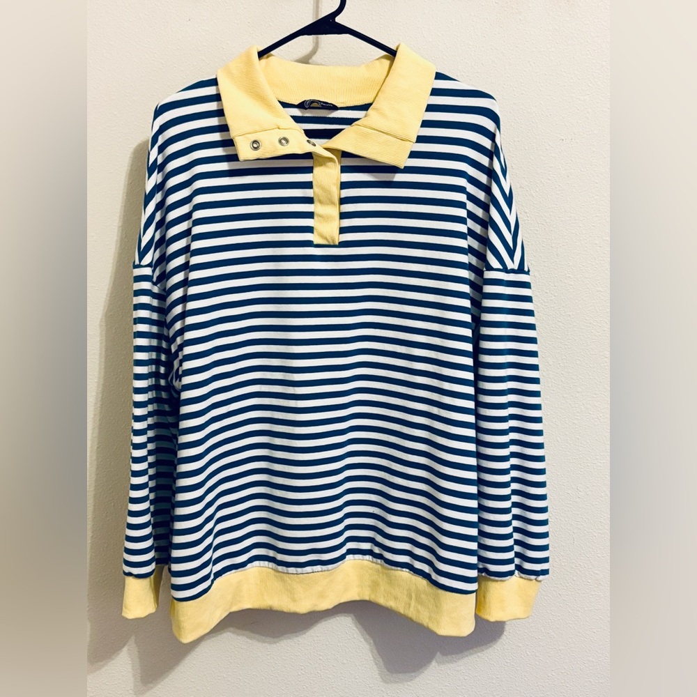 Pretty Garden XL Cotton Beachy Sweatshirt Style